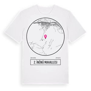 2. İnönü Mahallesi t-shirt – ekologisk bomull t-shirt från Pinshirt