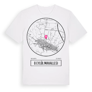 8 Eylül Mahallesi t-shirt – ekologisk bomull t-shirt från Pinshirt