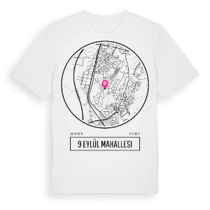 9 Eylül Mahallesi t-shirt – ekologisk bomull t-shirt från Pinshirt