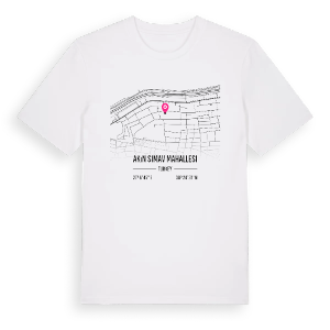 Akın Simav Mahallesi karta t-shirt – ekologisk bomull t-shirt från Pinshirt