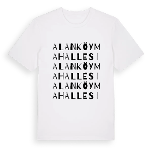 Alanköy Mahallesi ordlek t-shirt – ekologisk bomull t-shirt från Pinshirt