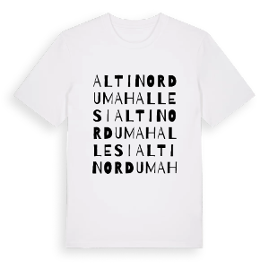 Altınordu Mahallesi ordlek t-shirt – ekologisk bomull t-shirt från Pinshirt