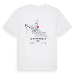 Altınyunus Mahallesi karta t-shirt – ekologisk bomull t-shirt från Pinshirt