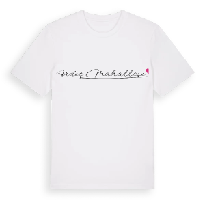 Ardıç Mahallesi hjärta t-shirt – ekologisk bomull t-shirt från Pinshirt