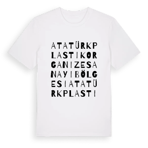 Atatürk Plastik Organize Sanayi Bölgesi ordlek t-shirt – ekologisk bomull t-shirt från Pinshirt