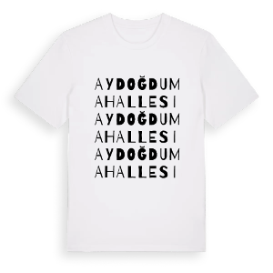 Aydoğdu Mahallesi ordlek t-shirt – ekologisk bomull t-shirt från Pinshirt