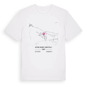 Bağyurdu Organize Sanayi Bölgesi karta t-shirt – ekologisk bomull t-shirt från Pinshirt