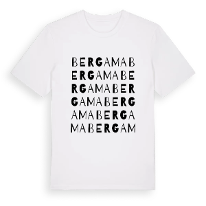 Bergama ordlek t-shirt – ekologisk bomull t-shirt från Pinshirt