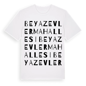 Beyazevler Mahallesi ordlek t-shirt – ekologisk bomull t-shirt från Pinshirt