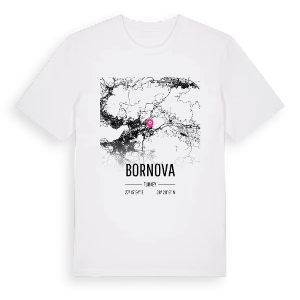 Bornova karta t-shirt – ekologisk bomull t-shirt från Pinshirt