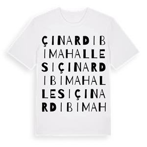 Çınardibi Mahallesi ordlek t-shirt – ekologisk bomull t-shirt från Pinshirt