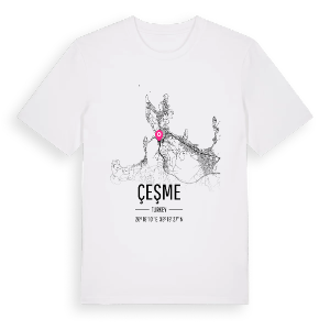 Çeşme karta t-shirt – ekologisk bomull t-shirt från Pinshirt