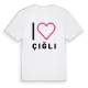 Jag älskar Çiğli t-shirt stort tryck