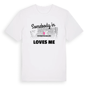 Någon i Devrim Mahallesi älskar mig t-shirt – ekologisk bomull t-shirt från Pinshirt