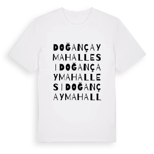 Doğançay Mahallesi ordlek t-shirt – ekologisk bomull t-shirt från Pinshirt