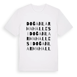 Doğanlar Mahallesi ordlek t-shirt – ekologisk bomull t-shirt från Pinshirt