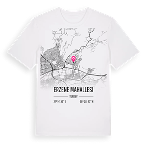 Erzene Mahallesi karta t-shirt – ekologisk bomull t-shirt från Pinshirt