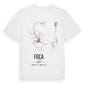 Foça karta t-shirt – ekologisk bomull t-shirt från Pinshirt