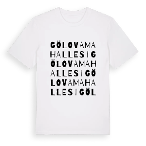Gölova Mahallesi ordlek t-shirt – ekologisk bomull t-shirt från Pinshirt
