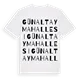 Günaltay Mahallesi ordlek t-shirt