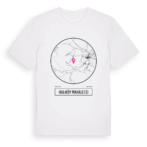 Halıköy Mahallesi t-shirt – ekologisk bomull t-shirt från Pinshirt
