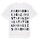 Harmandalı Gazi Mustafa Kemal Atatürk Mahallesi ordlek t-shirt