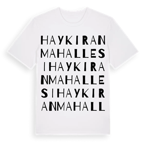 Haykıran Mahallesi ordlek t-shirt – ekologisk bomull t-shirt från Pinshirt
