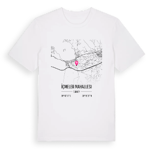 İçmeler Mahallesi karta t-shirt – ekologisk bomull t-shirt från Pinshirt