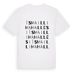 İsmailli Mahallesi ordlek t-shirt – ekologisk bomull t-shirt från Pinshirt