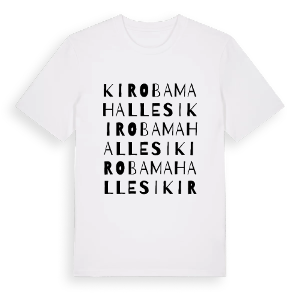 Kıroba Mahallesi ordlek t-shirt – ekologisk bomull t-shirt från Pinshirt