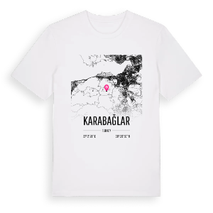 Karabağlar karta t-shirt – ekologisk bomull t-shirt från Pinshirt