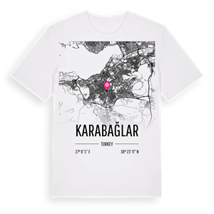 Karabağlar karta t-shirt – ekologisk bomull t-shirt från Pinshirt