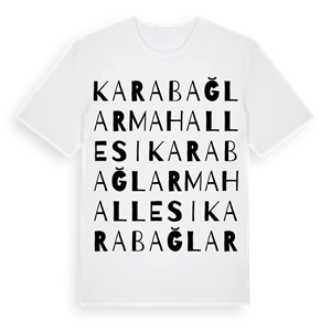 Karabağlar Mahallesi ordlek t-shirt – ekologisk bomull t-shirt från Pinshirt