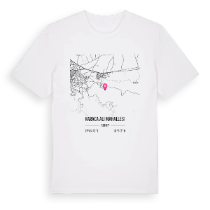 Karaca Ali Mahallesi karta t-shirt – ekologisk bomull t-shirt från Pinshirt