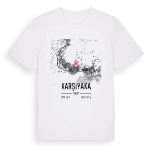 Karşıyaka karta t-shirt – ekologisk bomull t-shirt från Pinshirt