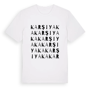 Karşıyaka ordlek t-shirt – ekologisk bomull t-shirt från Pinshirt