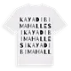 Kayadibi Mahallesi ordlek t-shirt
