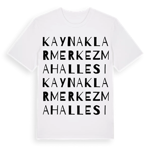Kaynaklar Merkez Mahallesi ordlek t-shirt – ekologisk bomull t-shirt från Pinshirt