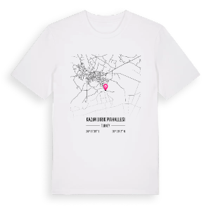 Kazım Dirik Mahallesi karta t-shirt – ekologisk bomull t-shirt från Pinshirt