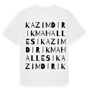 Kazımdirik Mahallesi ordlek t-shirt – ekologisk bomull t-shirt från Pinshirt