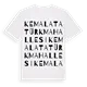 Kemal Atatürk Mahallesi ordlek t-shirt