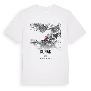 Konak karta t-shirt – ekologisk bomull t-shirt från Pinshirt