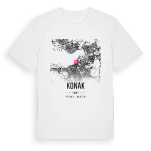 Konak karta t-shirt – ekologisk bomull t-shirt från Pinshirt