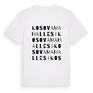 Kosova Mahallesi ordlek t-shirt – ekologisk bomull t-shirt från Pinshirt
