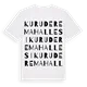 Kurudere Mahallesi ordlek t-shirt