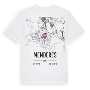 Menderes karta t-shirt – ekologisk bomull t-shirt från Pinshirt