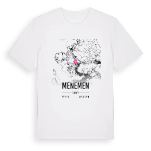 Menemen karta t-shirt – ekologisk bomull t-shirt från Pinshirt