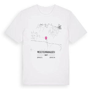Mescitli Mahallesi karta t-shirt – ekologisk bomull t-shirt från Pinshirt