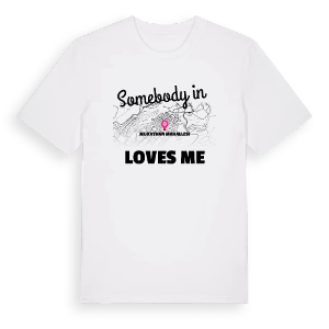Någon i Murathan Mahallesi älskar mig t-shirt – ekologisk bomull t-shirt från Pinshirt