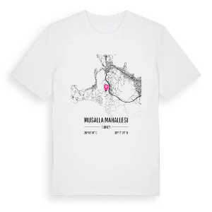 Musalla Mahallesi karta t-shirt – ekologisk bomull t-shirt från Pinshirt